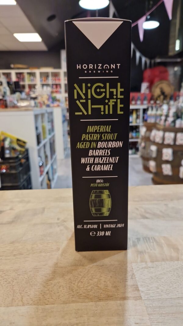 Horizont - Night Shift Vintage 2024 - Imperial Pastry Stout Aged In Bourbon Barrels With Hazelnut & Caramel