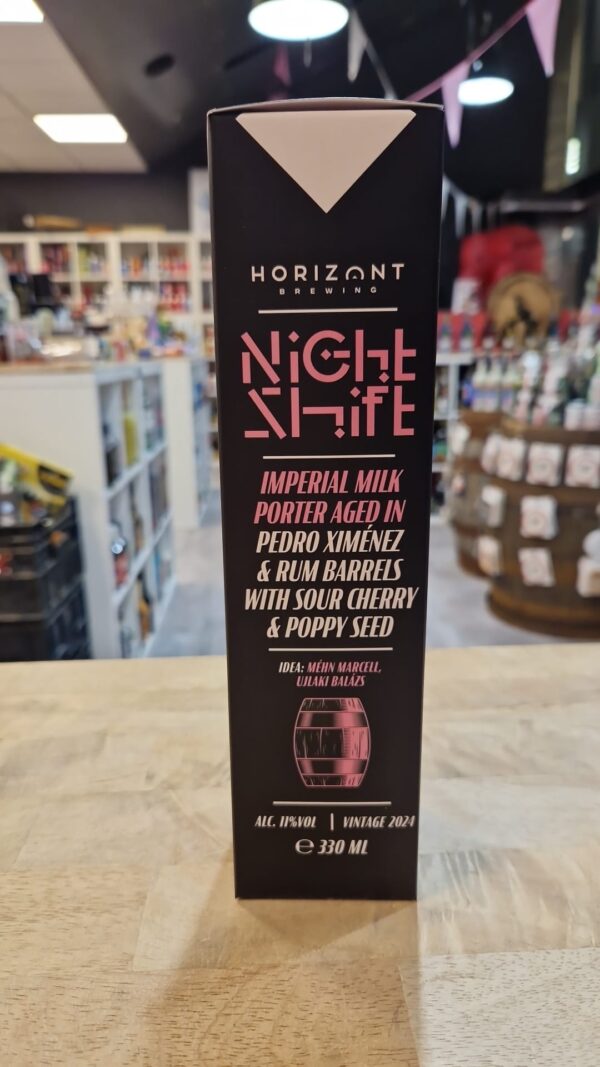 Horizont - Night Shift Vintage 2024 - Imperial Milk Porter Aged In Pedro Ximenez Sherry & Rum Barrels W. Sour Cherry & Poppy Seed