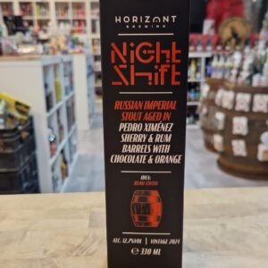 Horizont - Night Shift Vintage 2024 - Russian Imperial Stout Aged In Pedro Ximenez Sherry & Rum Barrels W. Orange & Chocolate