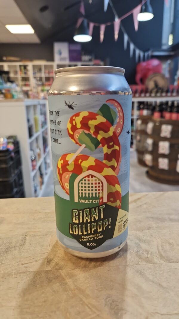 Vault City - Giant Raspberry Vanilla Lollipop