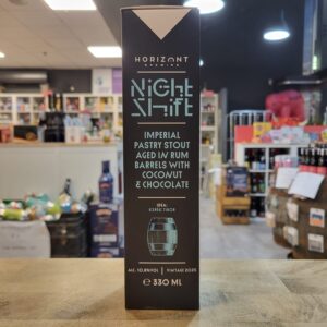 Horizont Brewing - Night Shift Vintage 2025 / Imperial Pastry Stout Aged In Rum Barrels With Coconut & Chocolate
