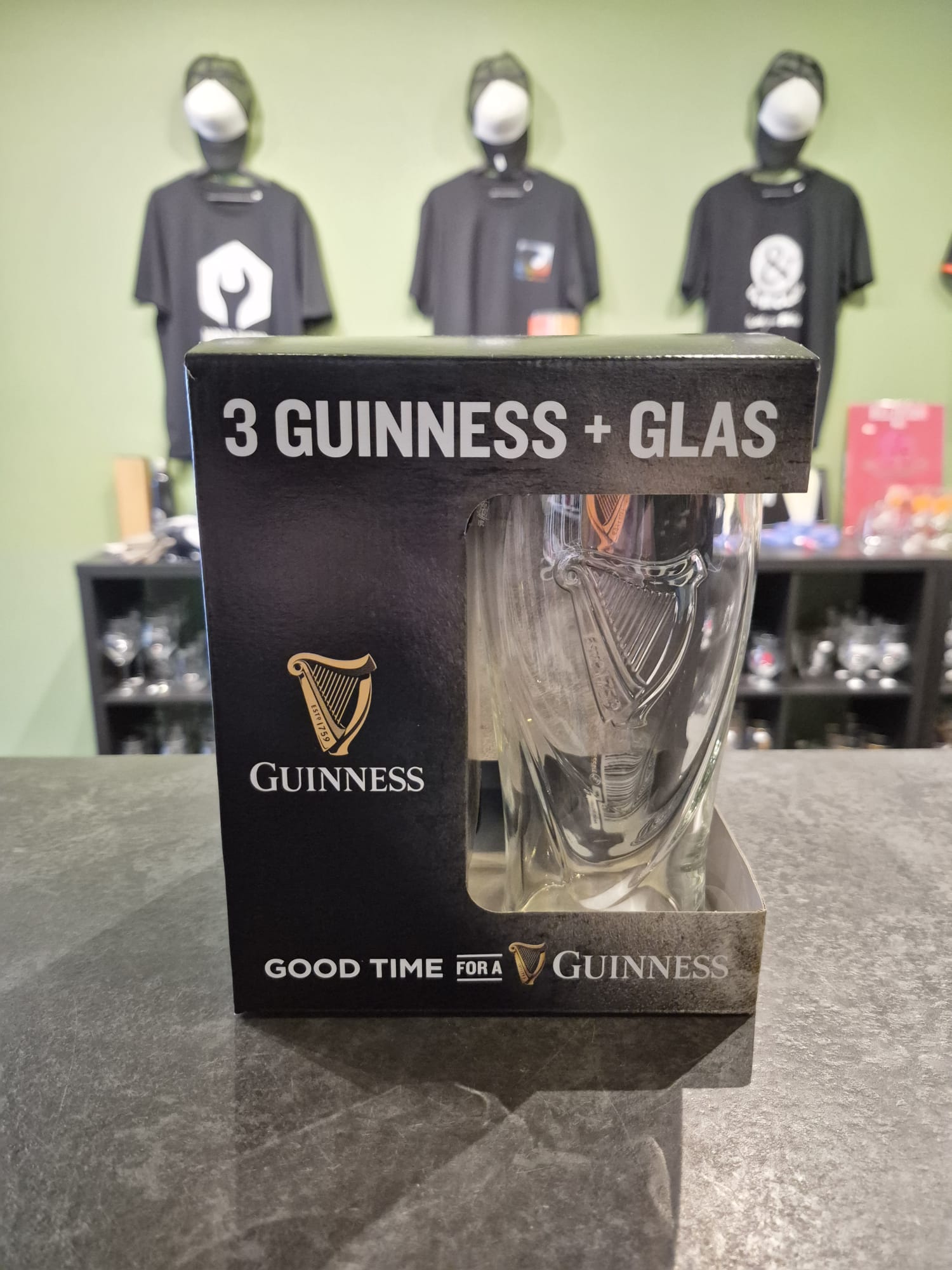 Guinness - 3 Guinness + Glass