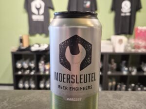 Moersleutel Craft Brewery - Barcode: Silver & Laser Green